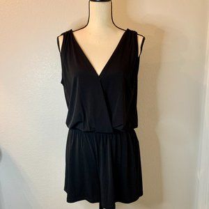 MICHAEL KORS Women's BLACK Romper/Jumper SHORTS w/Silver Chain SIZE M